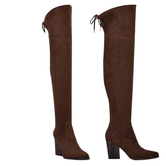 Marc Fisher Shoes - NWT MARC FISHER OKUN TALL HERLED BOOTS IN COLOR DARK BROWN‎ WOMENS SIZE 7.5